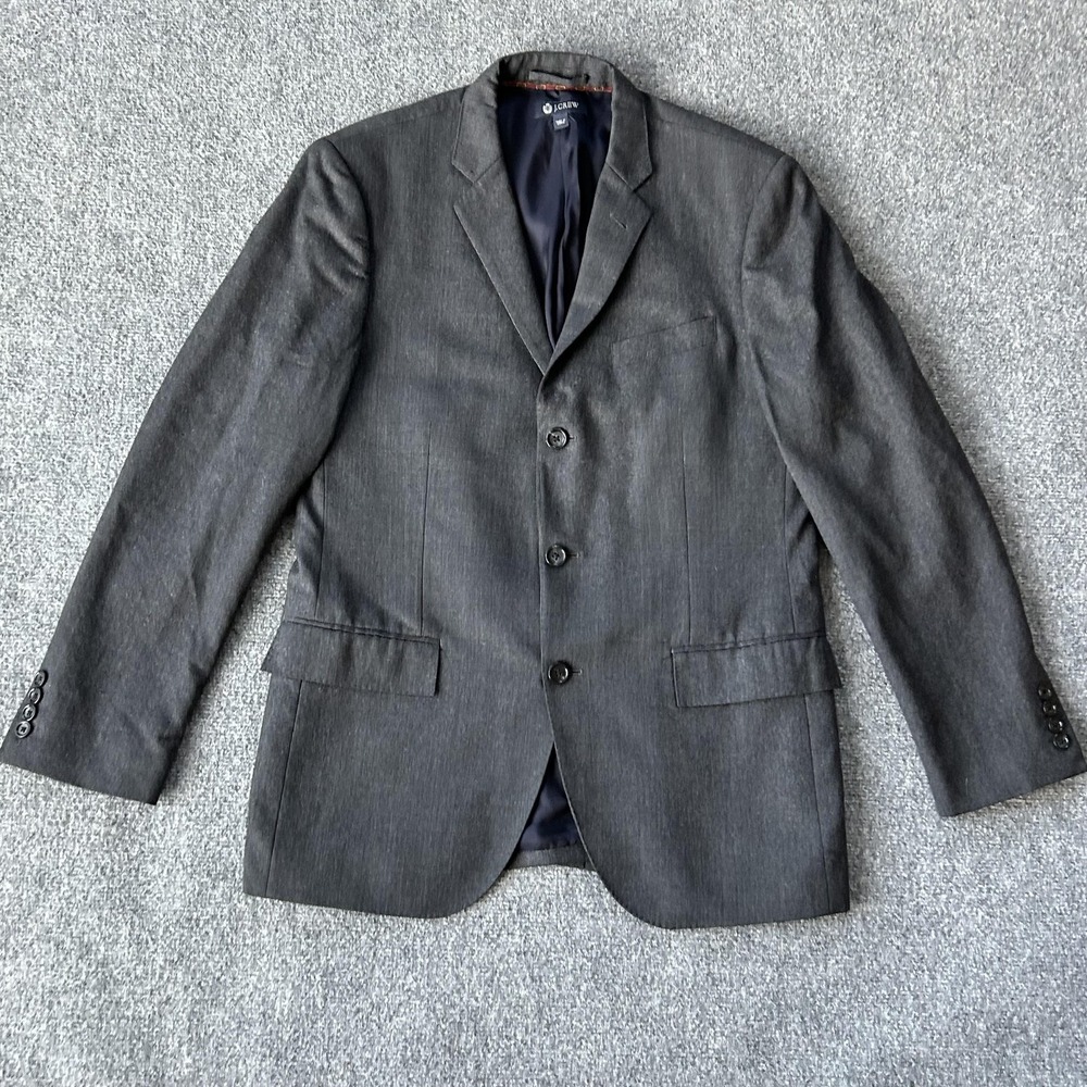 J Crew Ludlow Blazer Mens 40R Gray Italian Wool Slim Three Button‎ Sport Coat